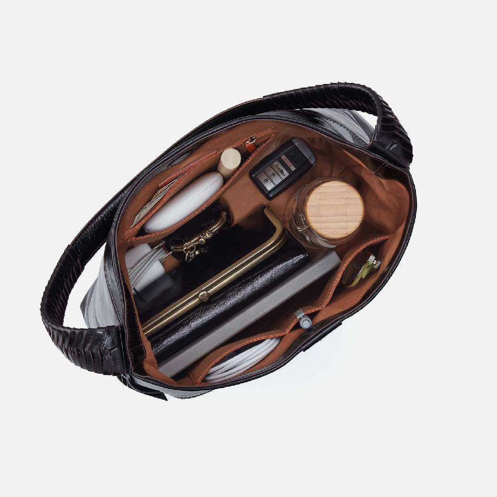 Hobo Romy Hobo Polished Leather| Black