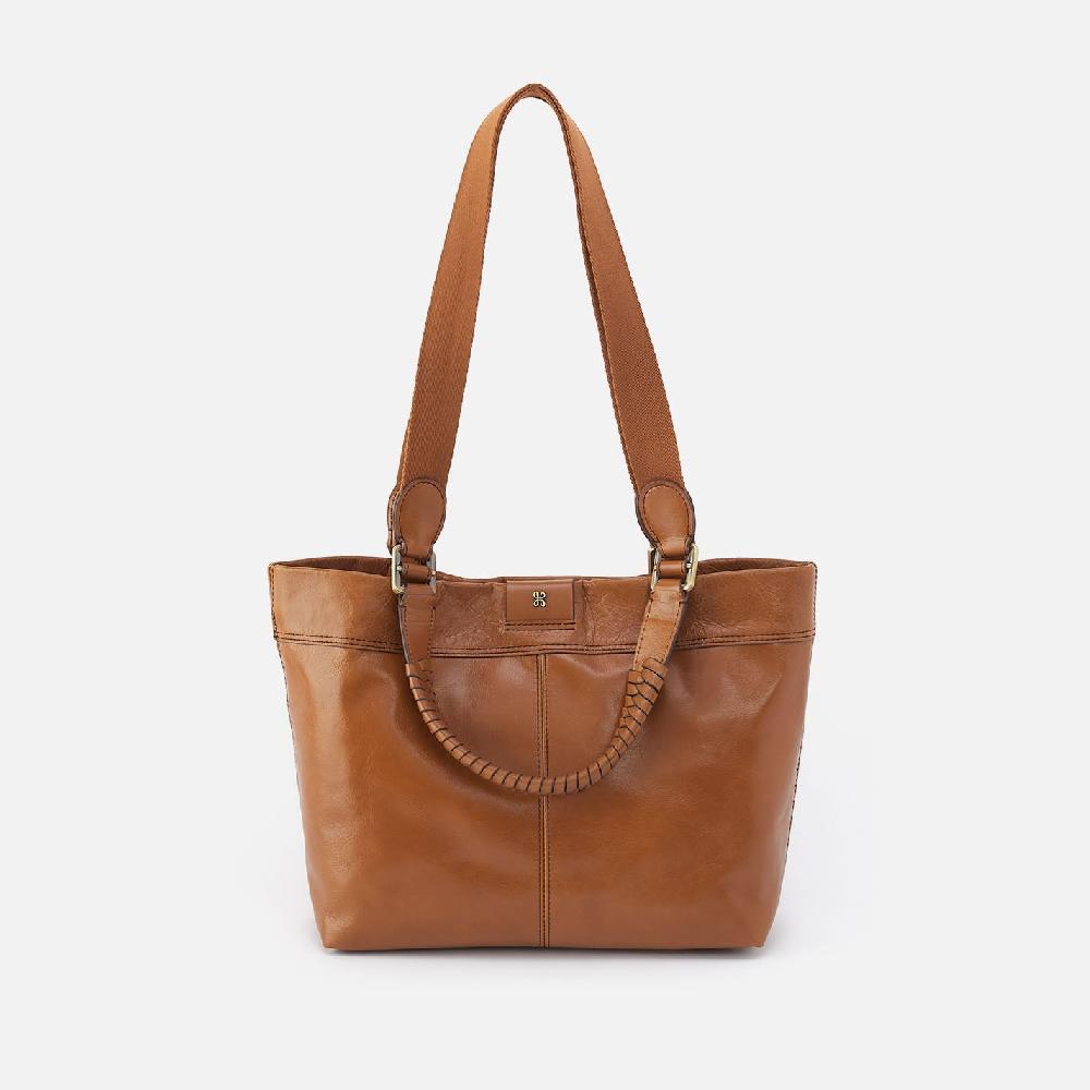 hobo Romy Medium Tote Polished Leather| Truffle