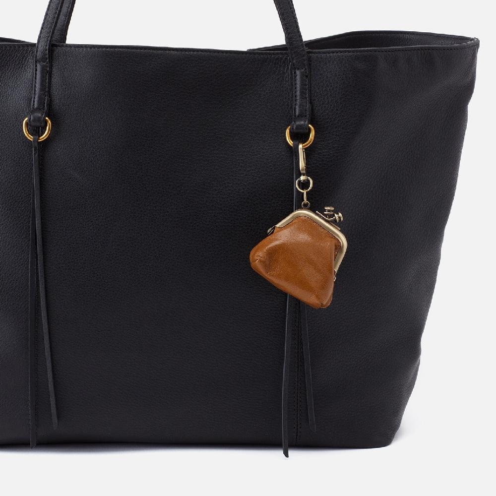 Hobo Run Frame Pouch Polished Leather| Truffle