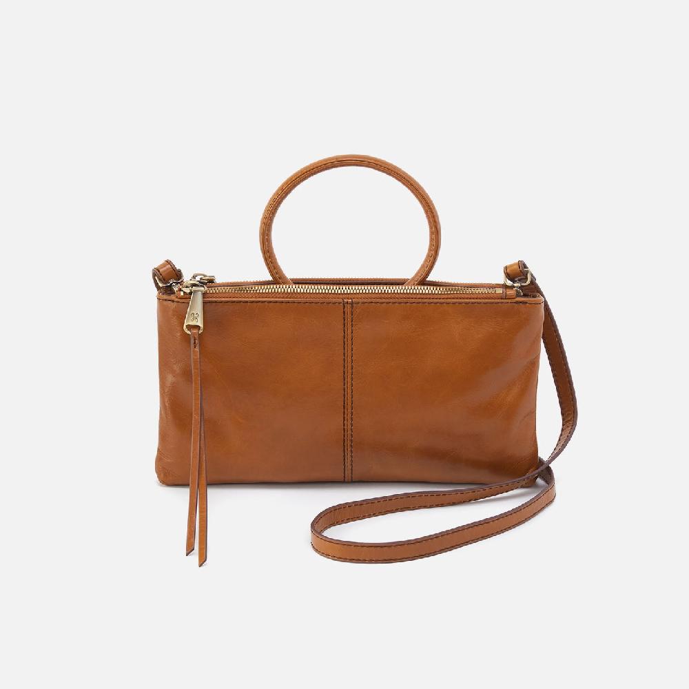 hobo Sable Crossbody Polished Leather| Truffle