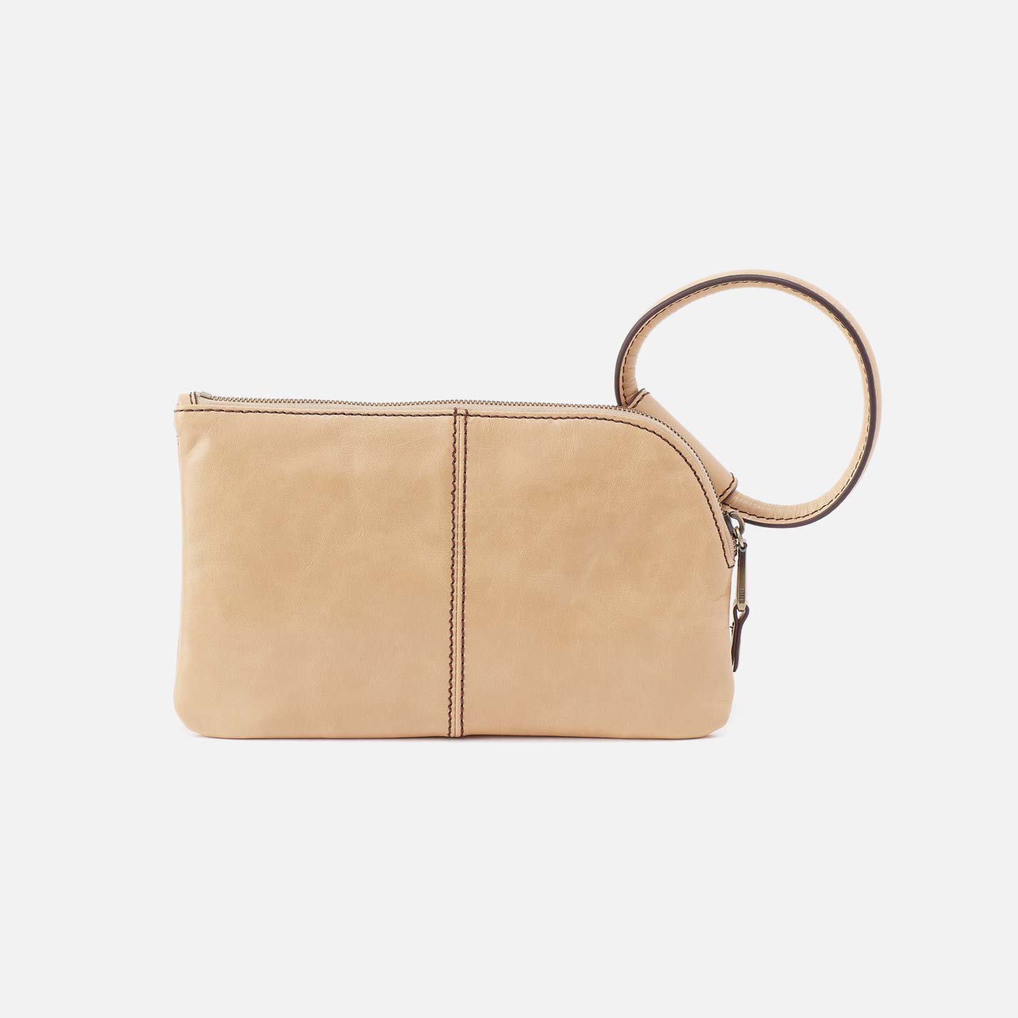 Hobo Sable Wristlet Polished Leather| Desert Sand
