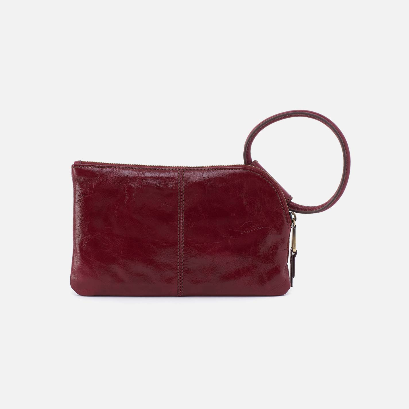 Hobo Sable Wristlet Polished Leather| Saddleberry