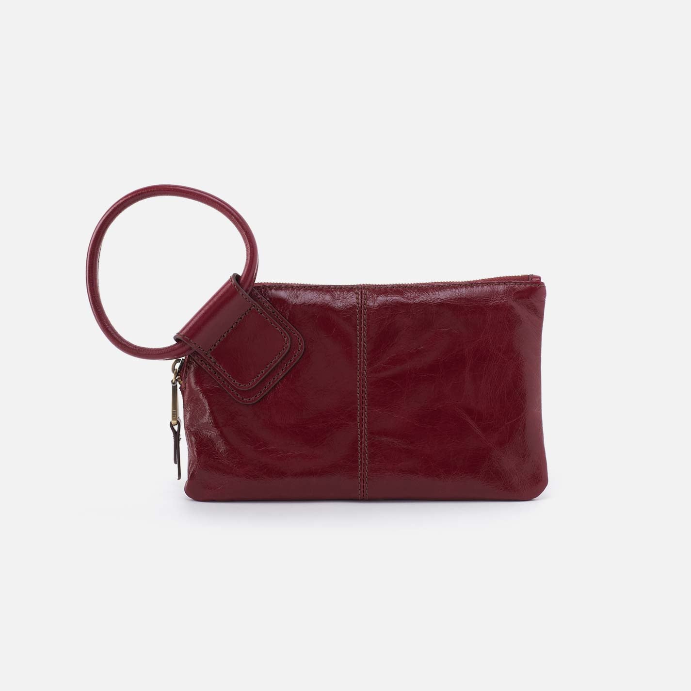 hobo Sable Wristlet Polished Leather| Saddleberry