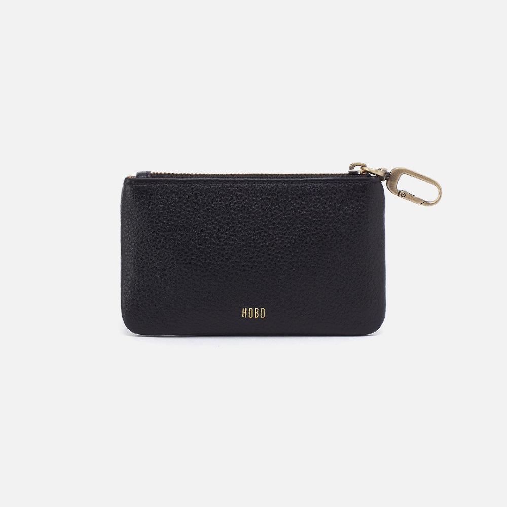 Hobo Sentiment Pouch Pebbled Leather| Black