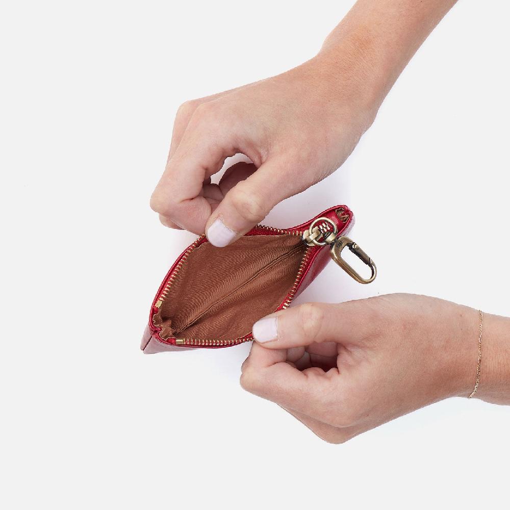 Hobo Sentiment Pouch Polished Leather| Flame