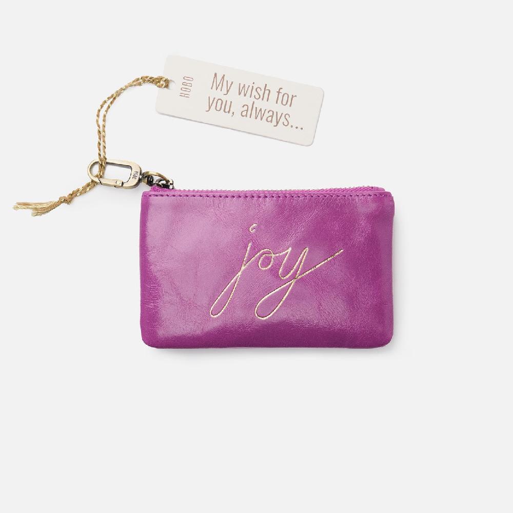 hobo Sentiment Pouch Polished Leather| Violet