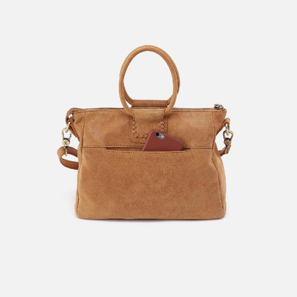 Hobo Sheila Medium Satchel Buffed Leather| Whiskey
