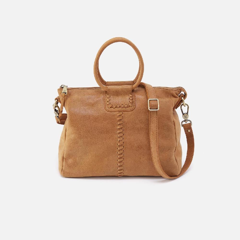 hobo Sheila Medium Satchel Buffed Leather| Whiskey