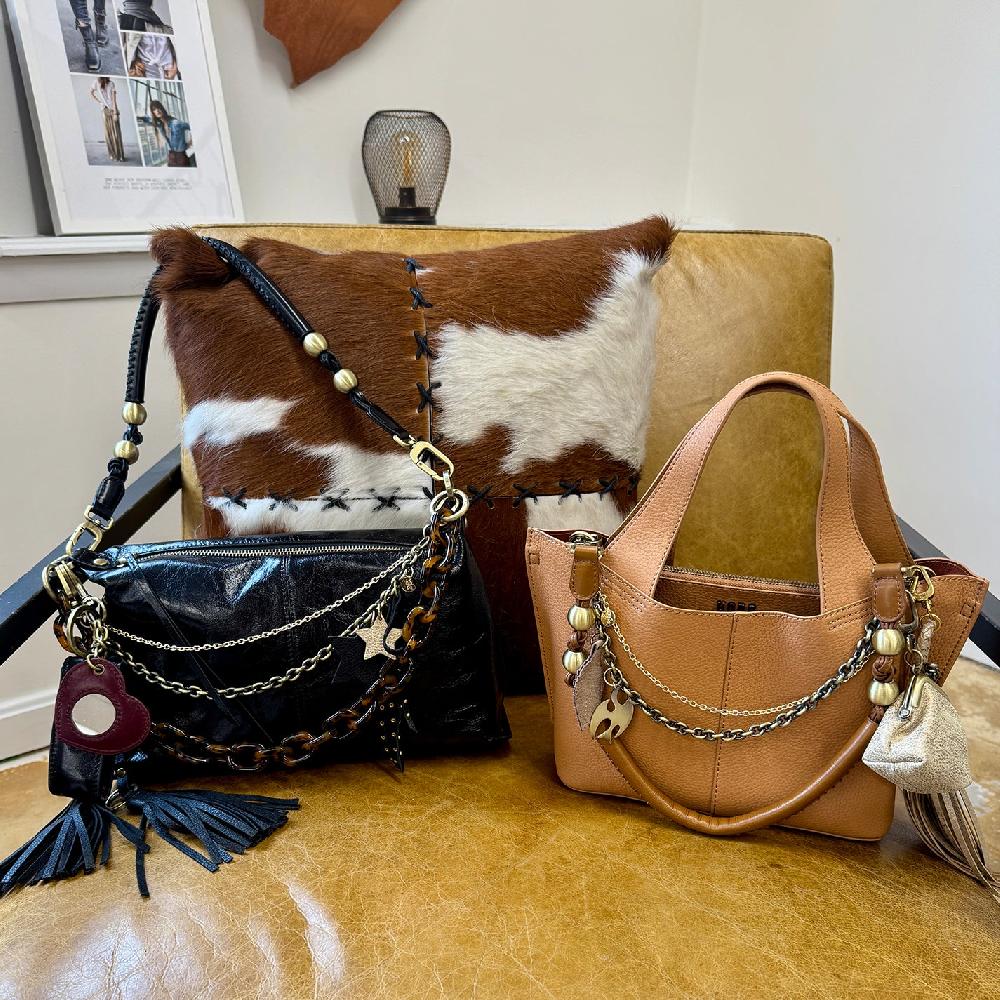 Hobo Stardust Bag Swag Pebbled Leather| Black