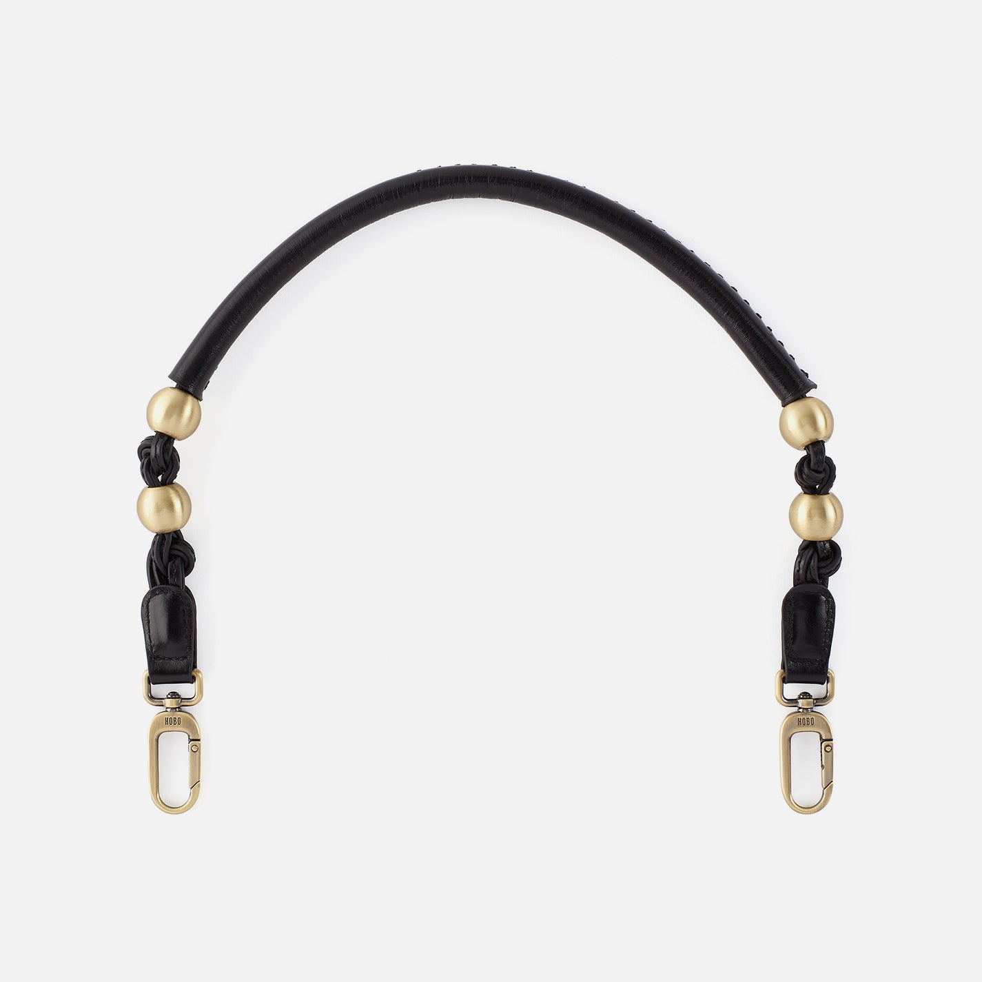 hobo Tamborine Strap Polished Leather| Black