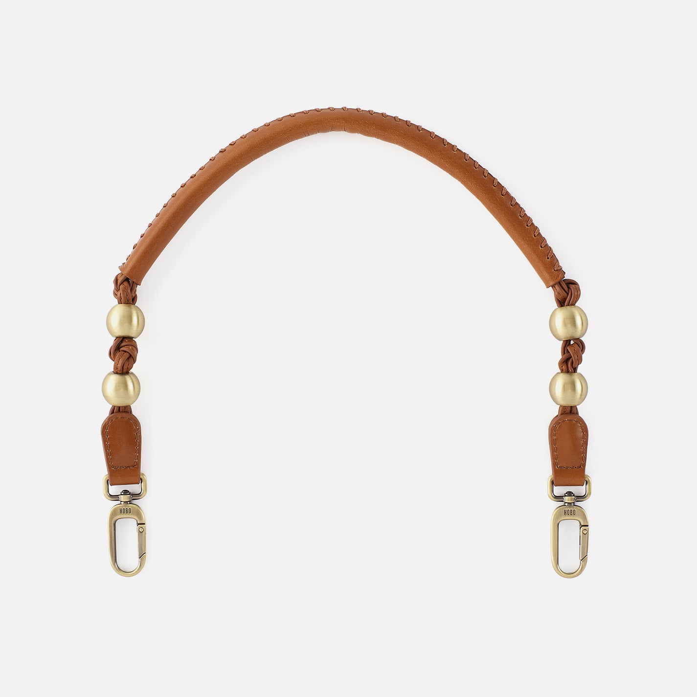 hobo Tamborine Strap Polished Leather| Truffle