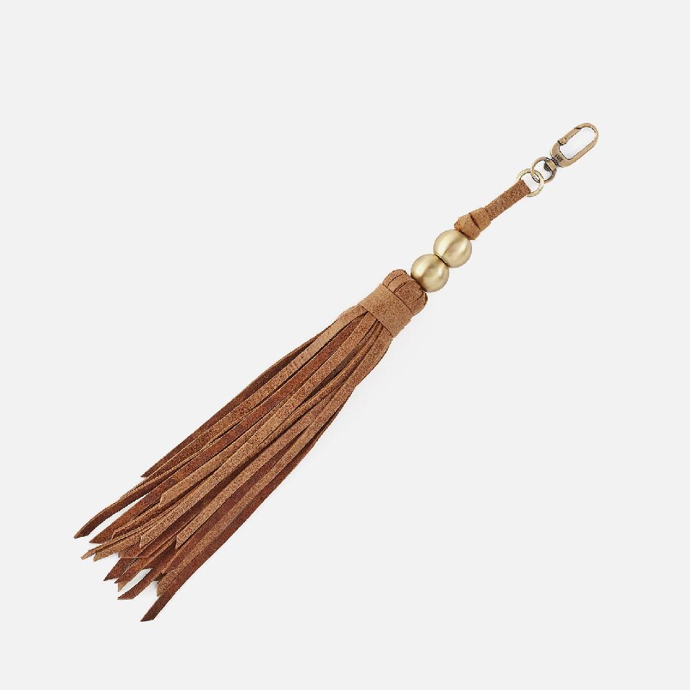 hobo Tamborine Tassel Buffed Leather| Whiskey