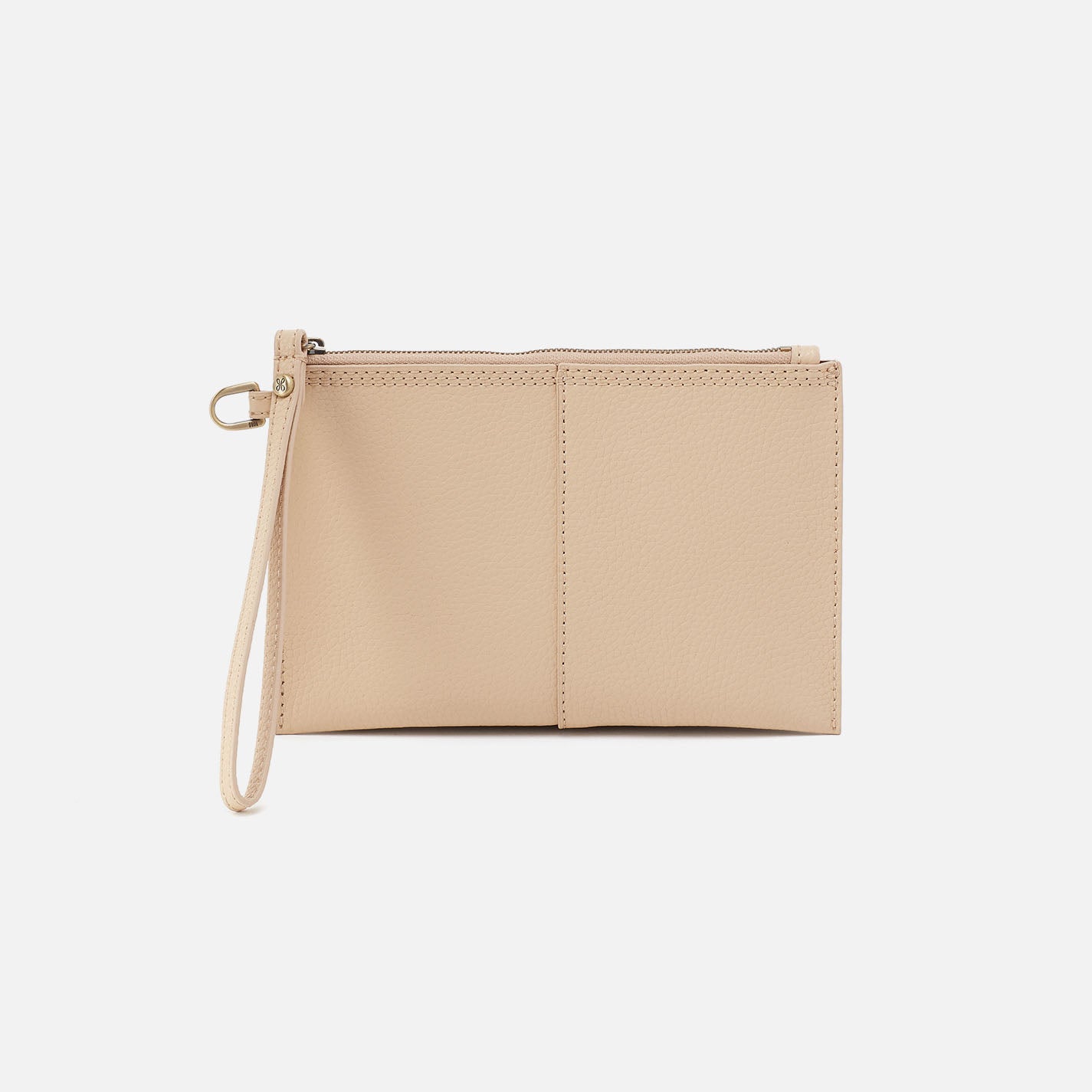 hobo Vida Small Pouch Micro Pebbled Leather| Almond