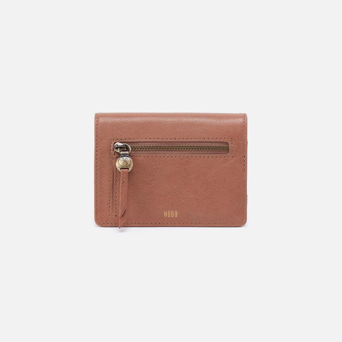 Hobo Hutton Small Wallet Micrograin Leather| Glazed Donut
