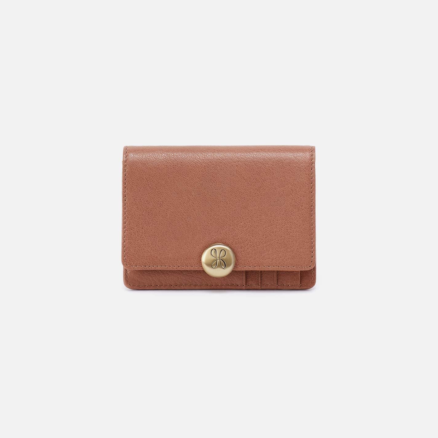 hobo Hutton Small Wallet Micrograin Leather| Glazed Donut
