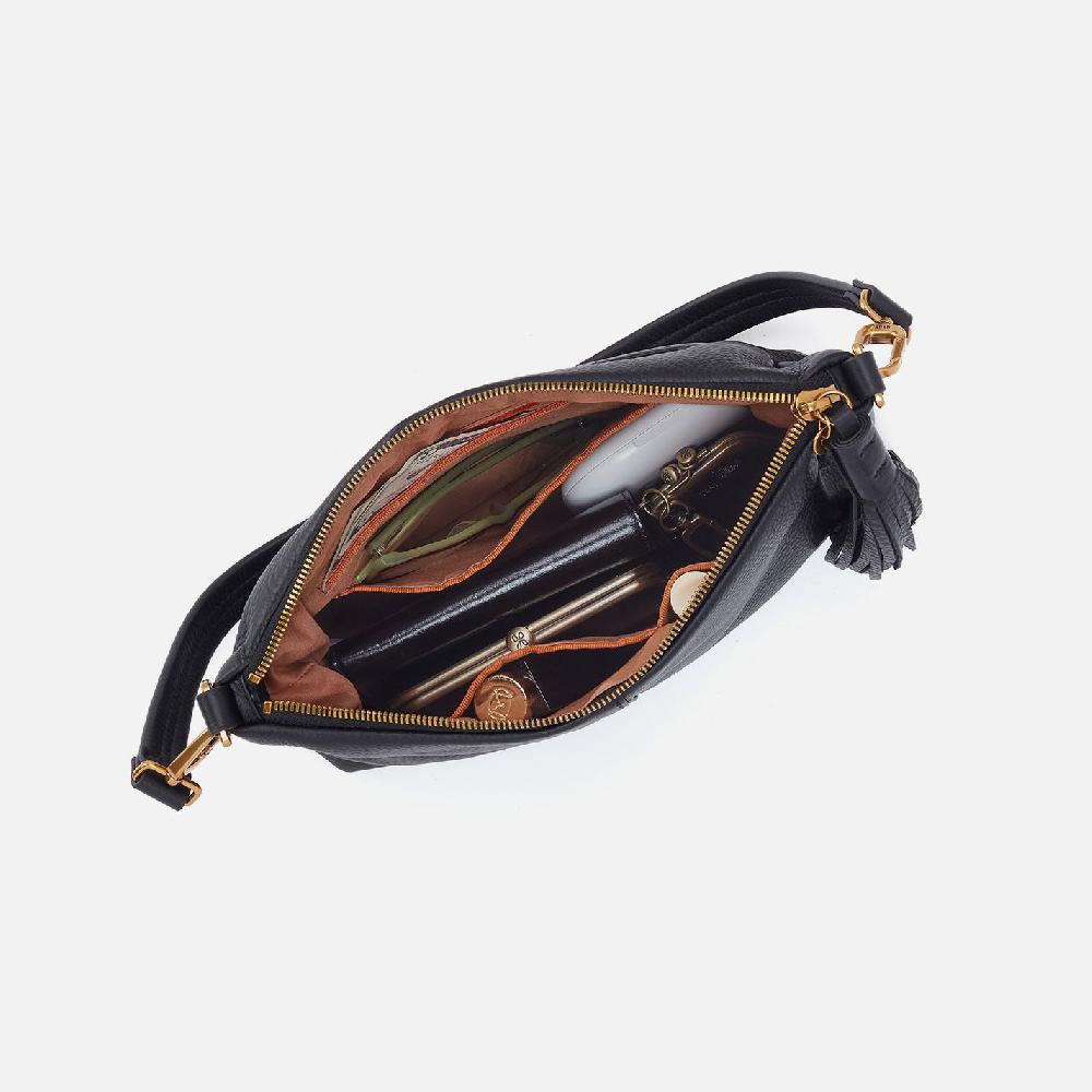 Hobo Kori Crossbody Metallic Leather| Saddle Stardust