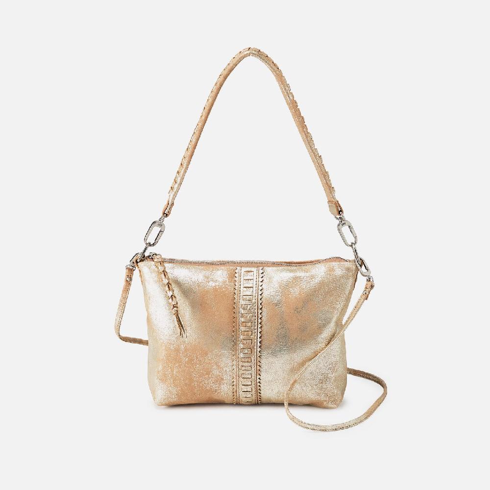 hobo Kori Crossbody Metallic Leather| Saddle Stardust