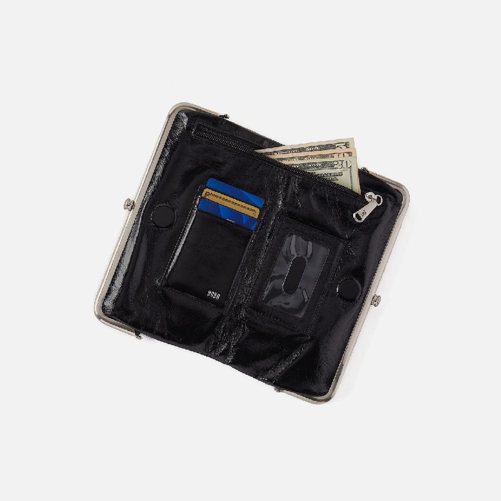 Hobo Lauren Clutch-Wallet Metallic Leather| Saddle Stardust