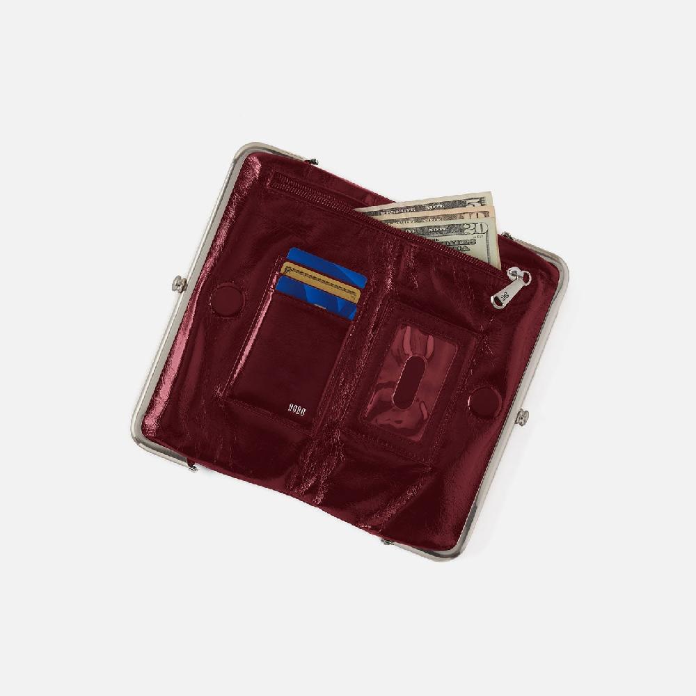 Hobo Lauren Clutch-Wallet Polished Leather| Saddleberry