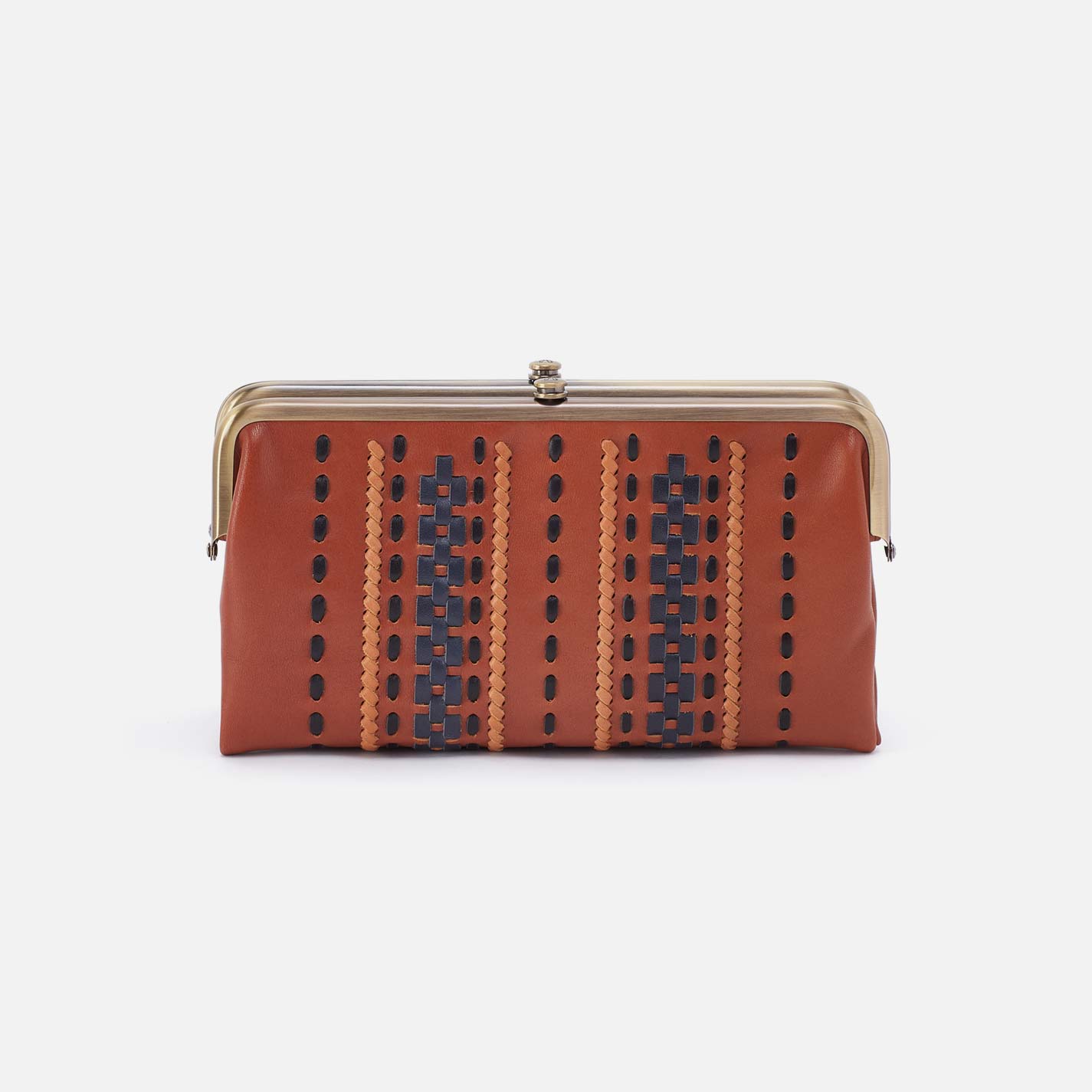 hobo Lauren Clutch-Wallet Smooth Leather with Multi Stitch| Timberline