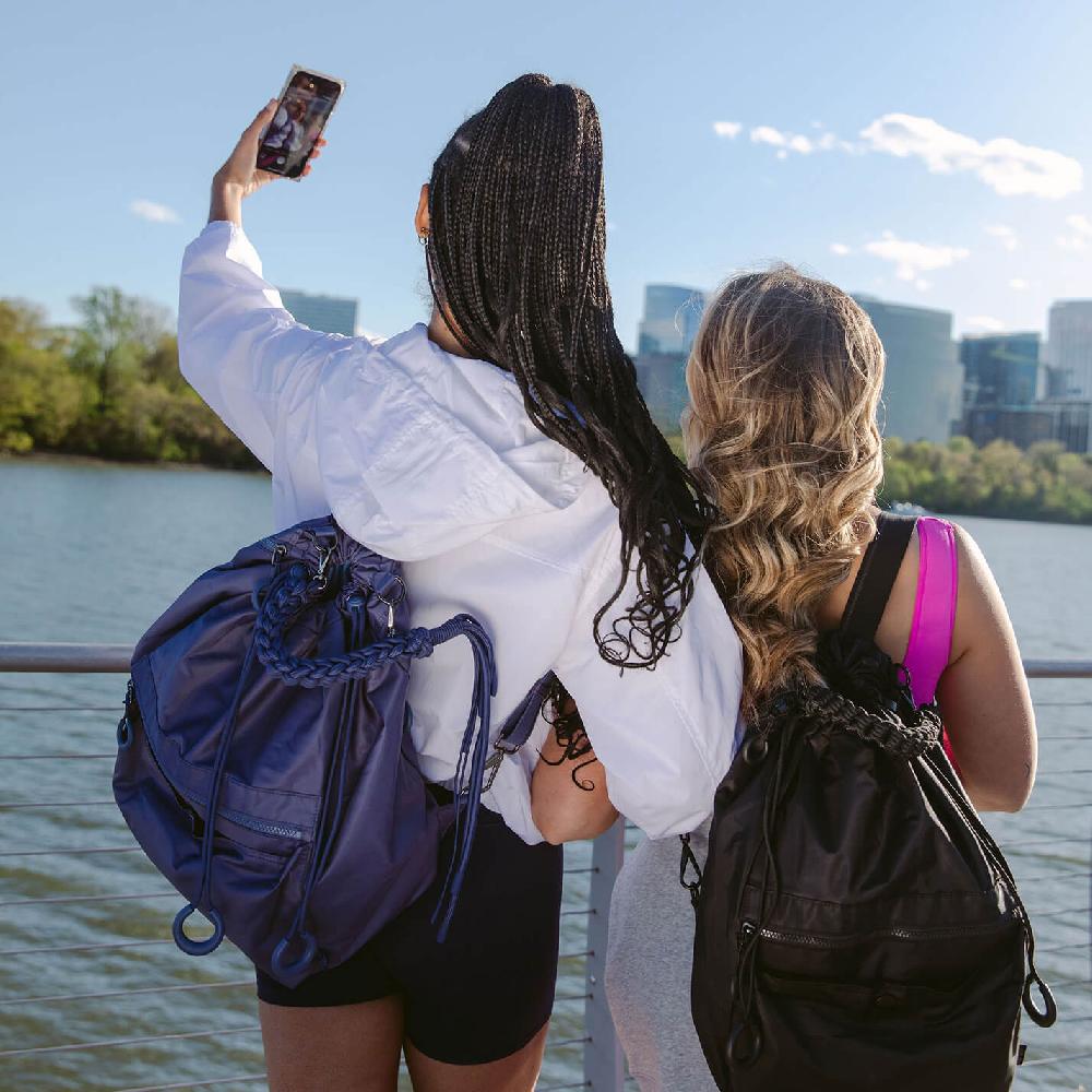 Hobo Life'S A Cinch Backpack CaRefiber Recycled Nylon| Ocean