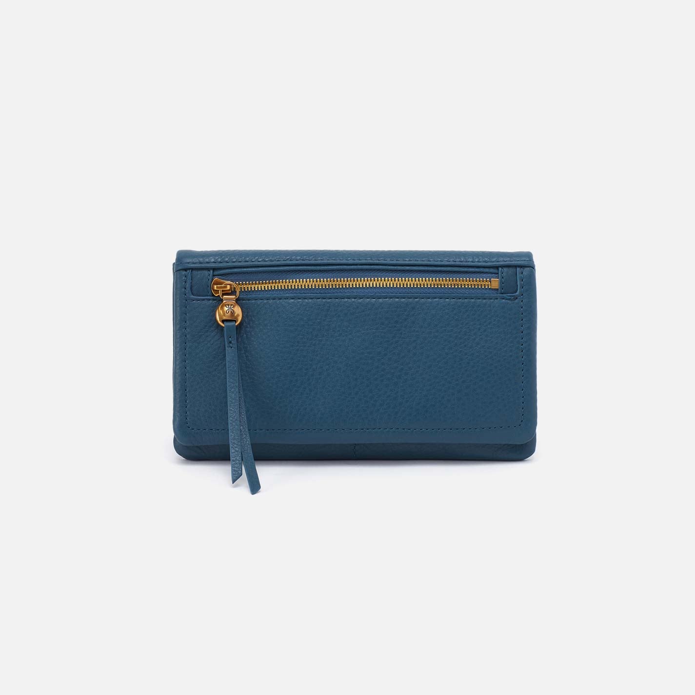 hobo Lumen Continental Wallet Pebbled Leather| Peacock Feather