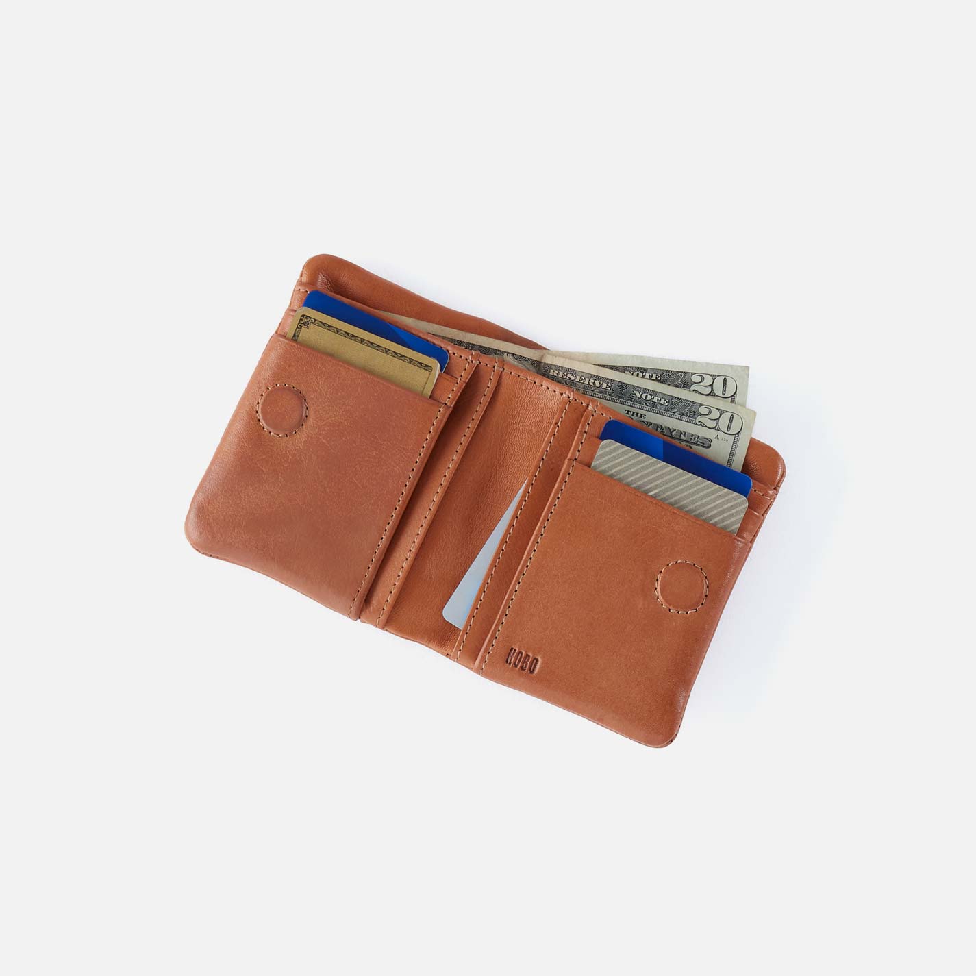 Hobo Lumen Mini Wallet Washed Leather| Harvest Wheat