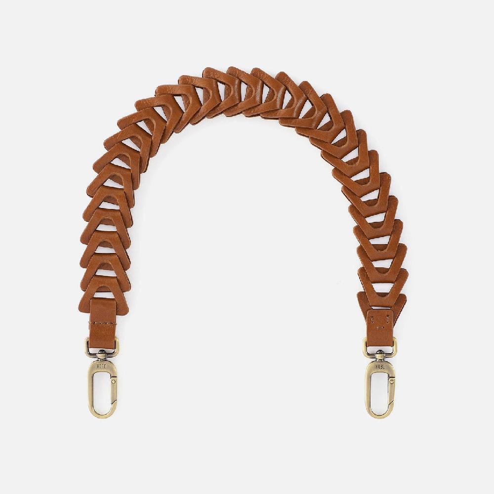 hobo Petty Leather Link Strap Polished Leather| Truffle