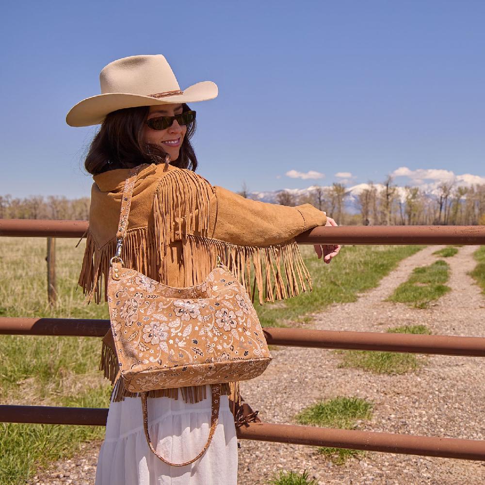 Hobo Pier Shoulder Bag Printed Leather| Country Road Bloom