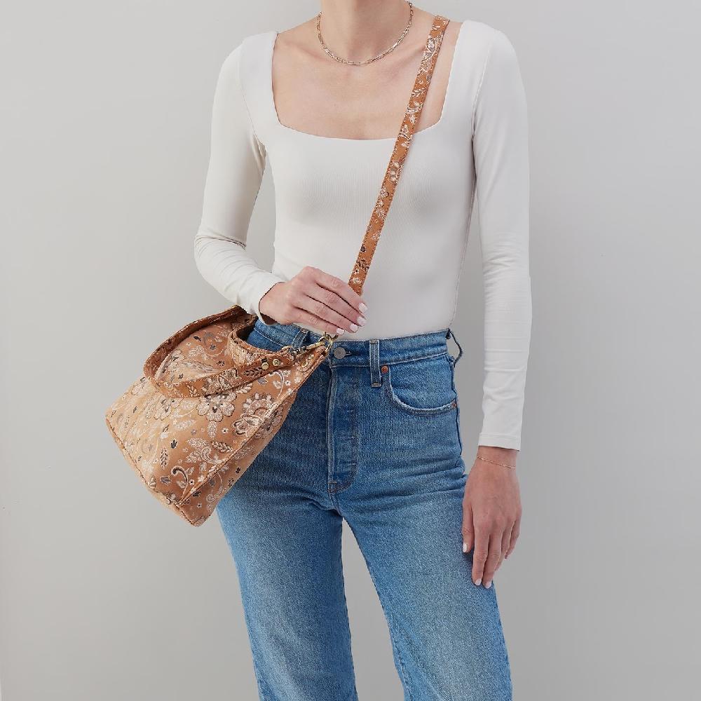 Hobo Pier Shoulder Bag Printed Leather| Country Road Bloom