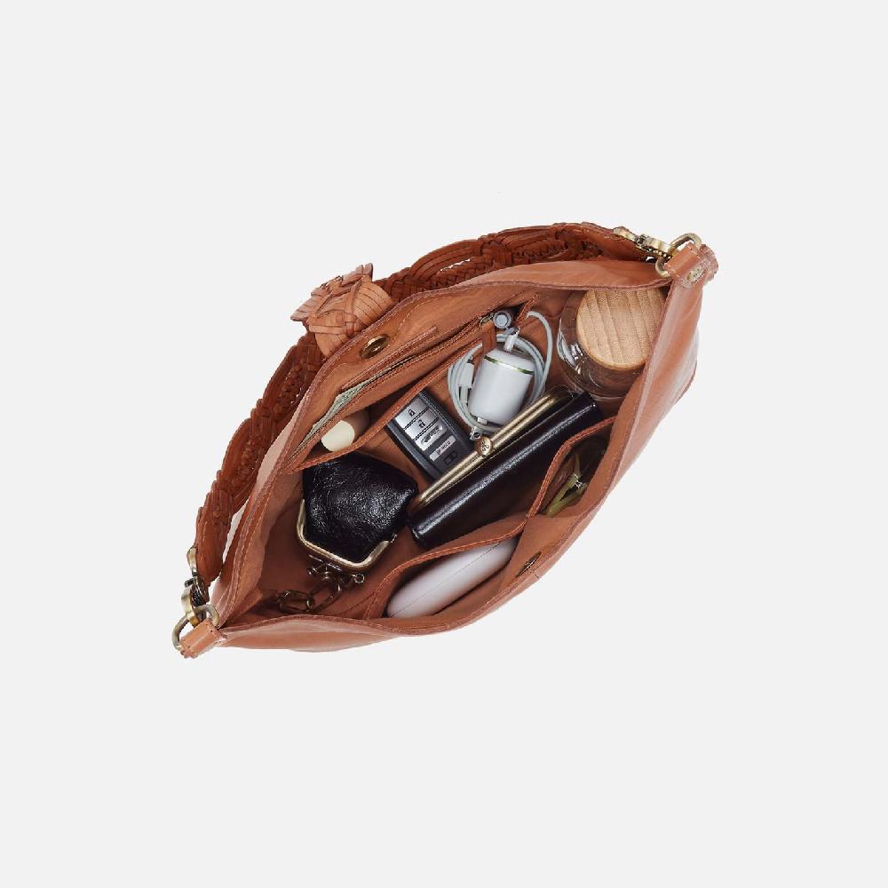 Hobo Pier Shoulder Bag Washed Leather| Harvest Wheat