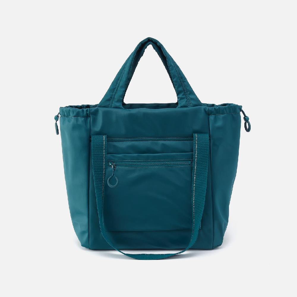Hobo Places To Go Tote CaRefiber Recycled Nylon| Teal