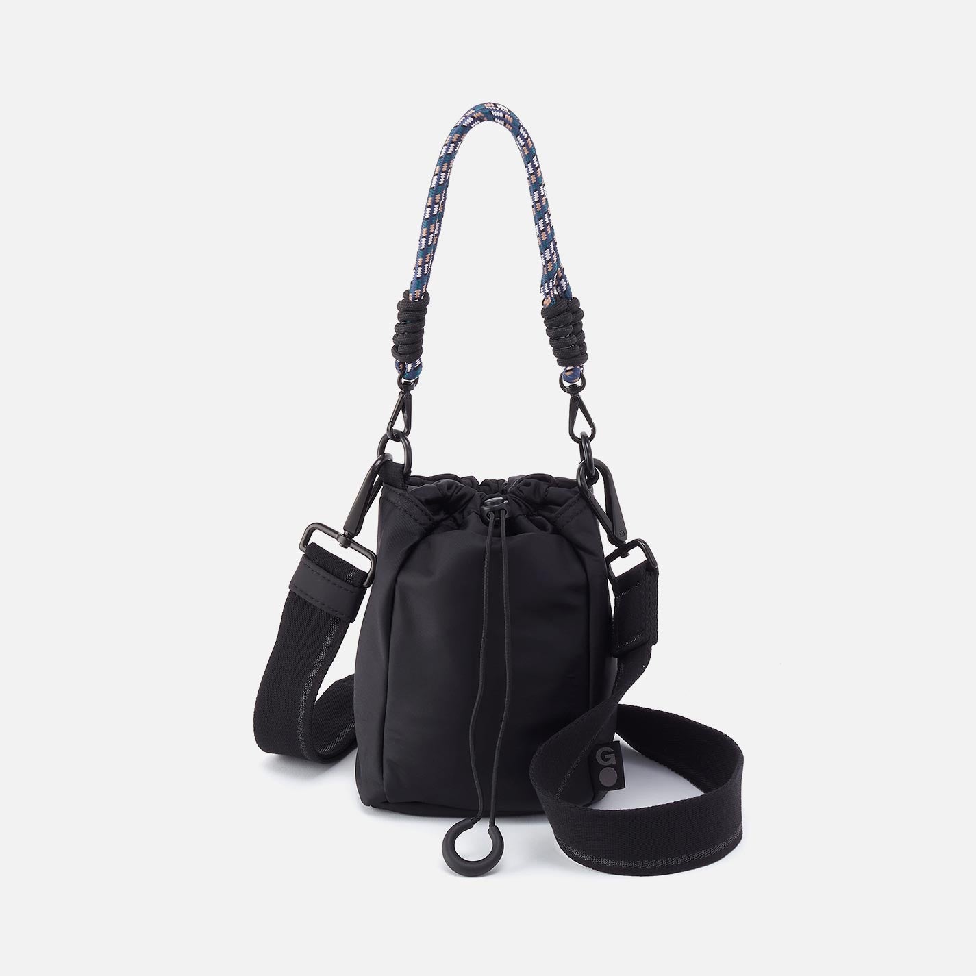 hobo Quick Cinch Crossbody CaRefiber recycled nylon| Jet