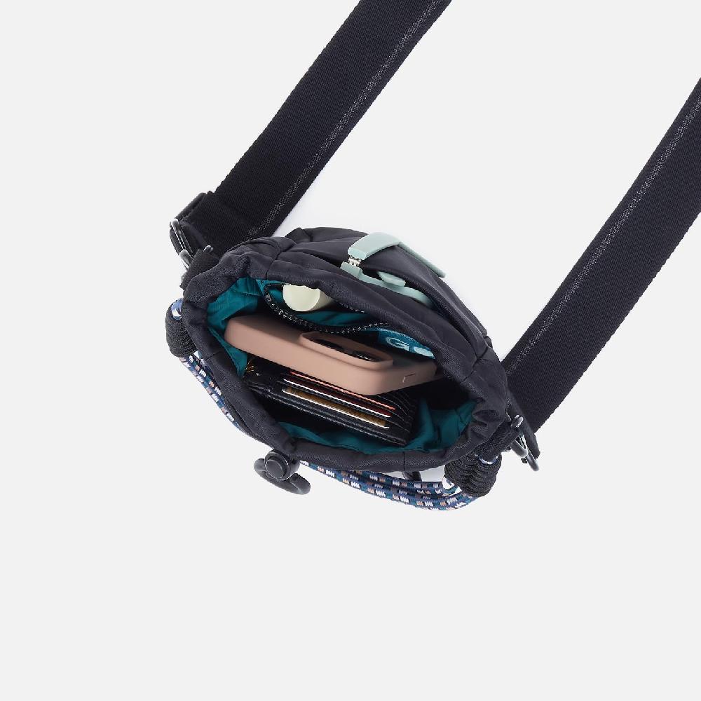 Hobo Quick Cinch Crossbody CaRefiber Recycled Nylon| Teal