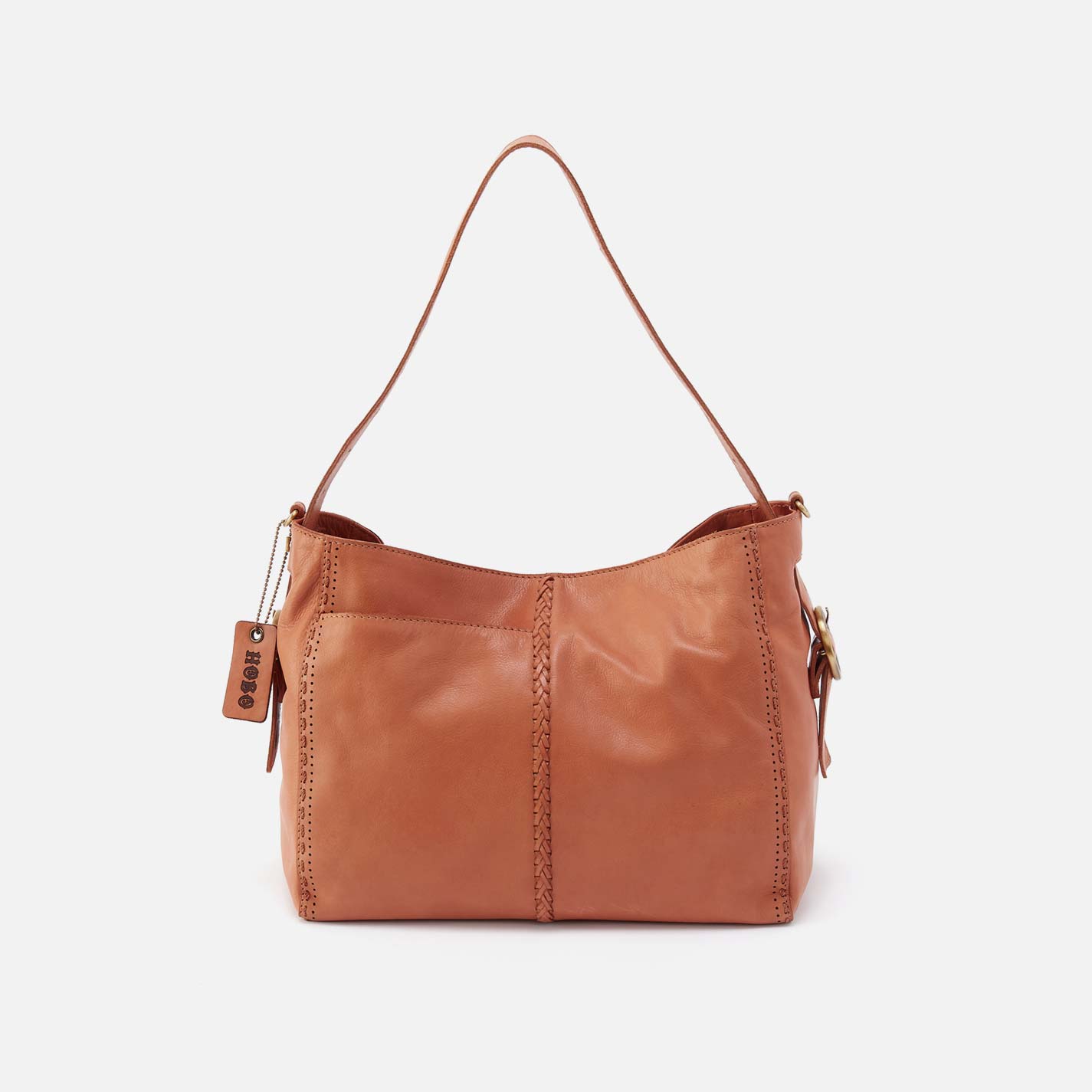 hobo Render Shoulder Bag Washed Leather| Harvest Wheat