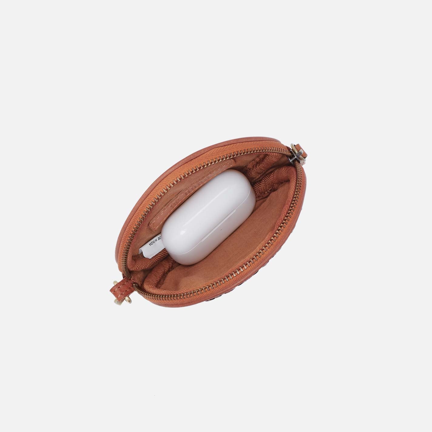Hobo Revolve Bag Charm Washed Leather| Harvest Wheat