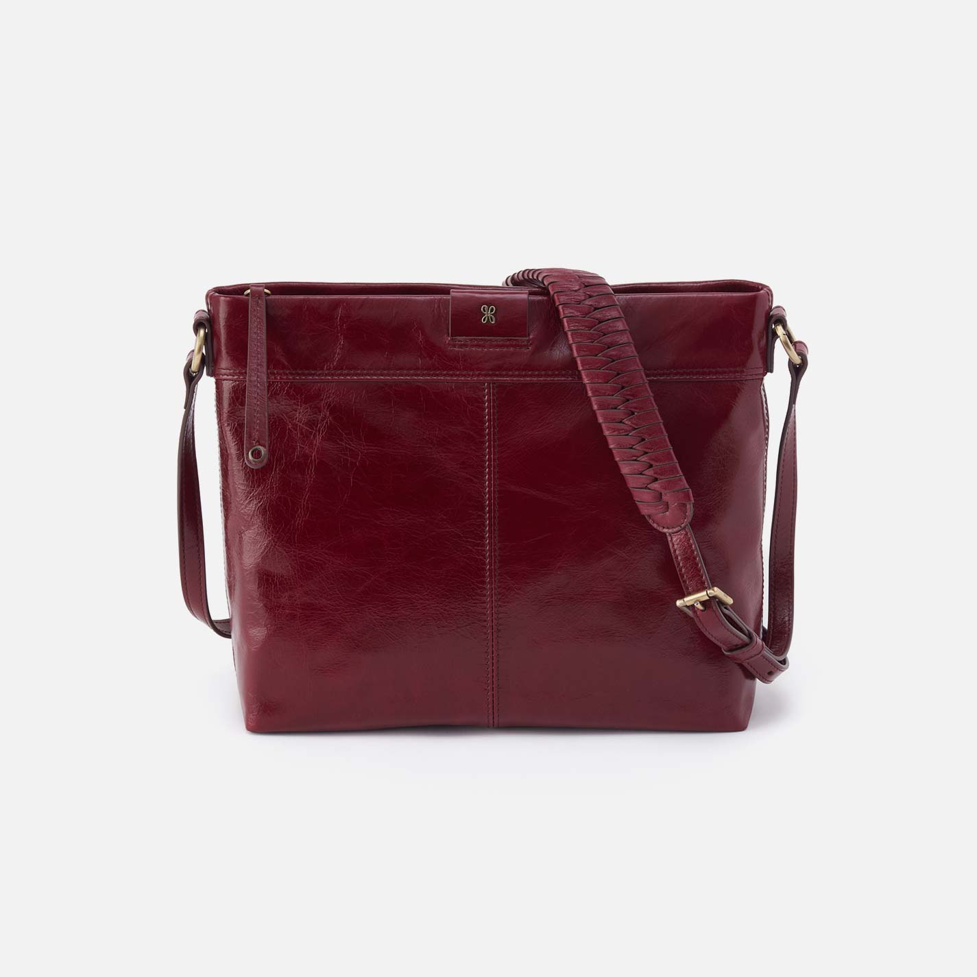 hobo Romy Medium Crossbody Polished Leather| Saddleberry