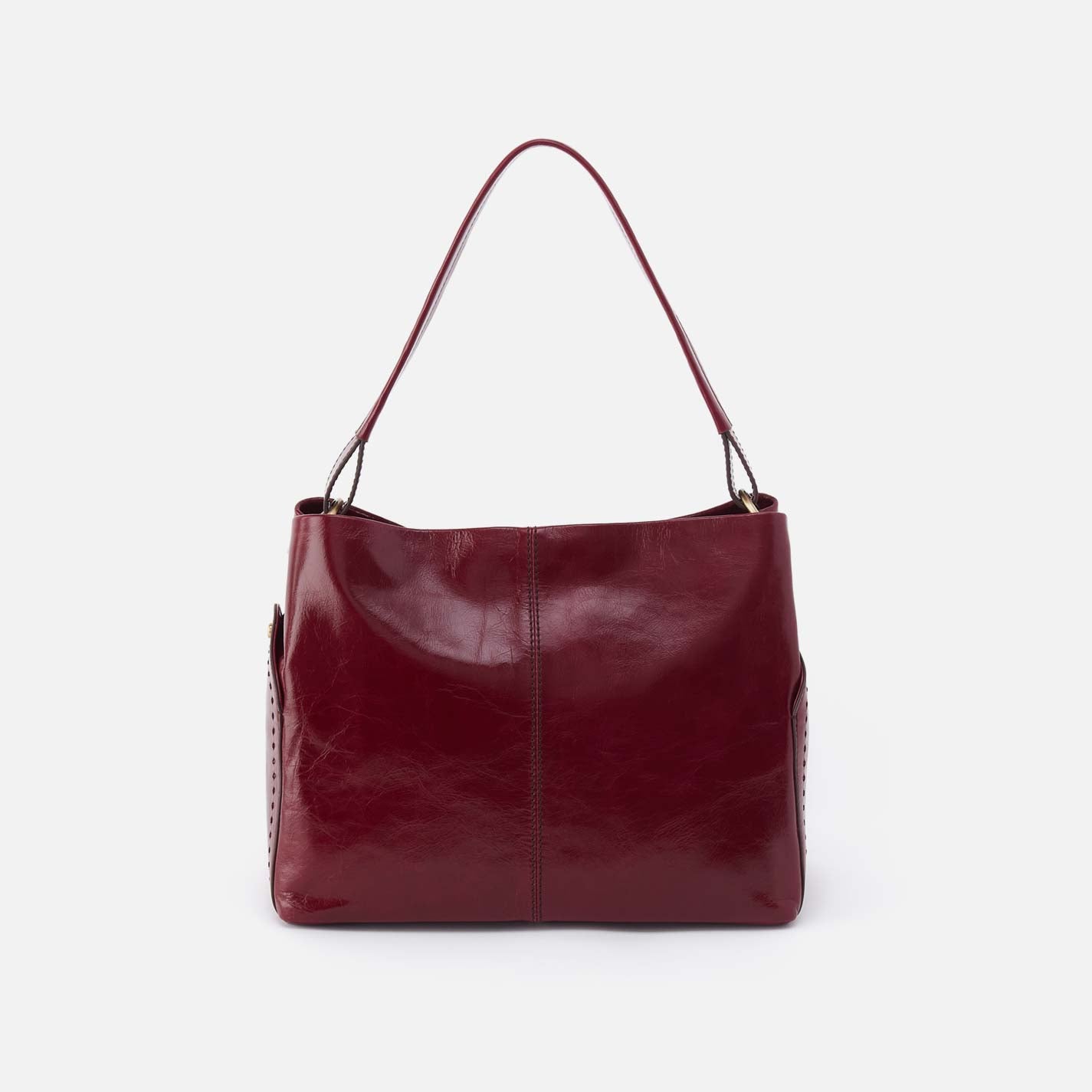 hobo Seneca Shoulder Bag Polished Leather| Saddleberry