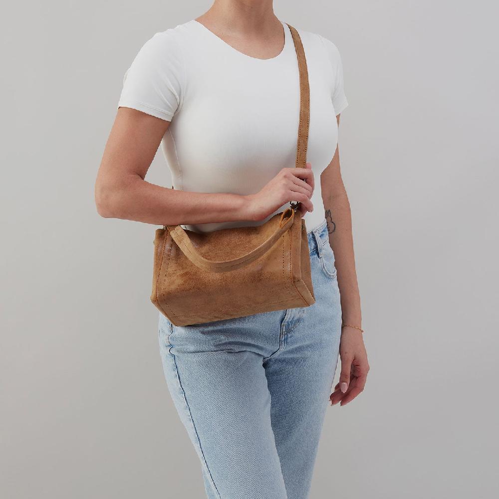 Hobo Seneca Shoulder Crossbody Buffed Leather| Whiskey