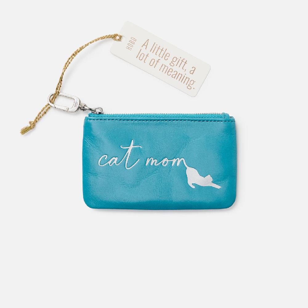 hobo Sentiment Pouch Polished Leather| Biscayne Blue