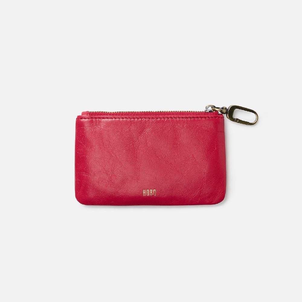 Hobo Sentiment Pouch Polished Leather| Hibiscus Love You
