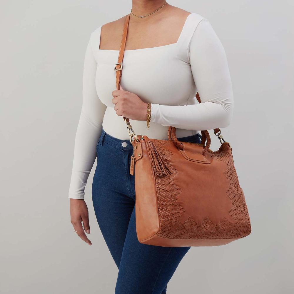 Hobo Sheila Large Satchel Washed Leather| Harvest Wheat
