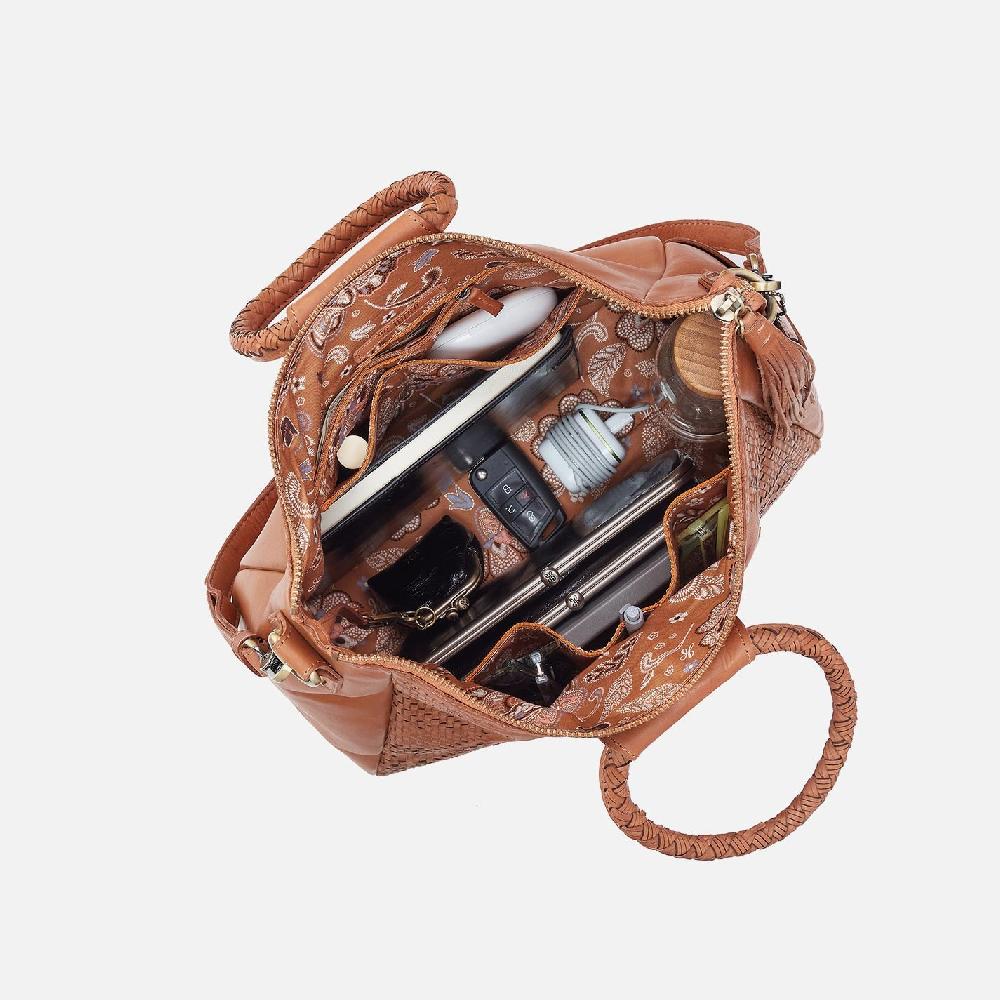 Hobo Sheila Large Satchel Washed Leather| Harvest Wheat