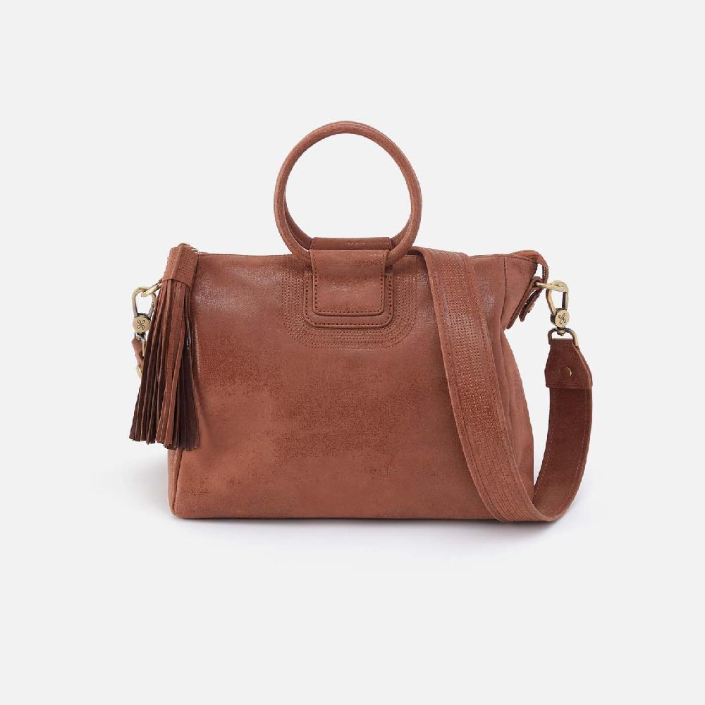 hobo Sheila Medium Satchel Buffed Leather| Burnished Saddle