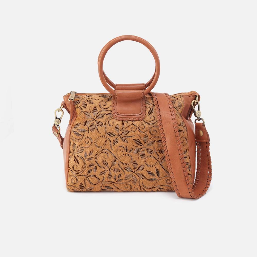 hobo Sheila Medium Satchel Hair-On Leather| Harvest Wheat Hair-On