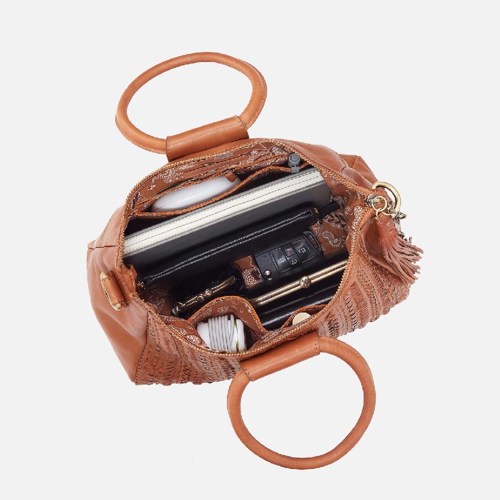 Hobo Sheila Medium Satchel Washed Leather| Harvest Wheat