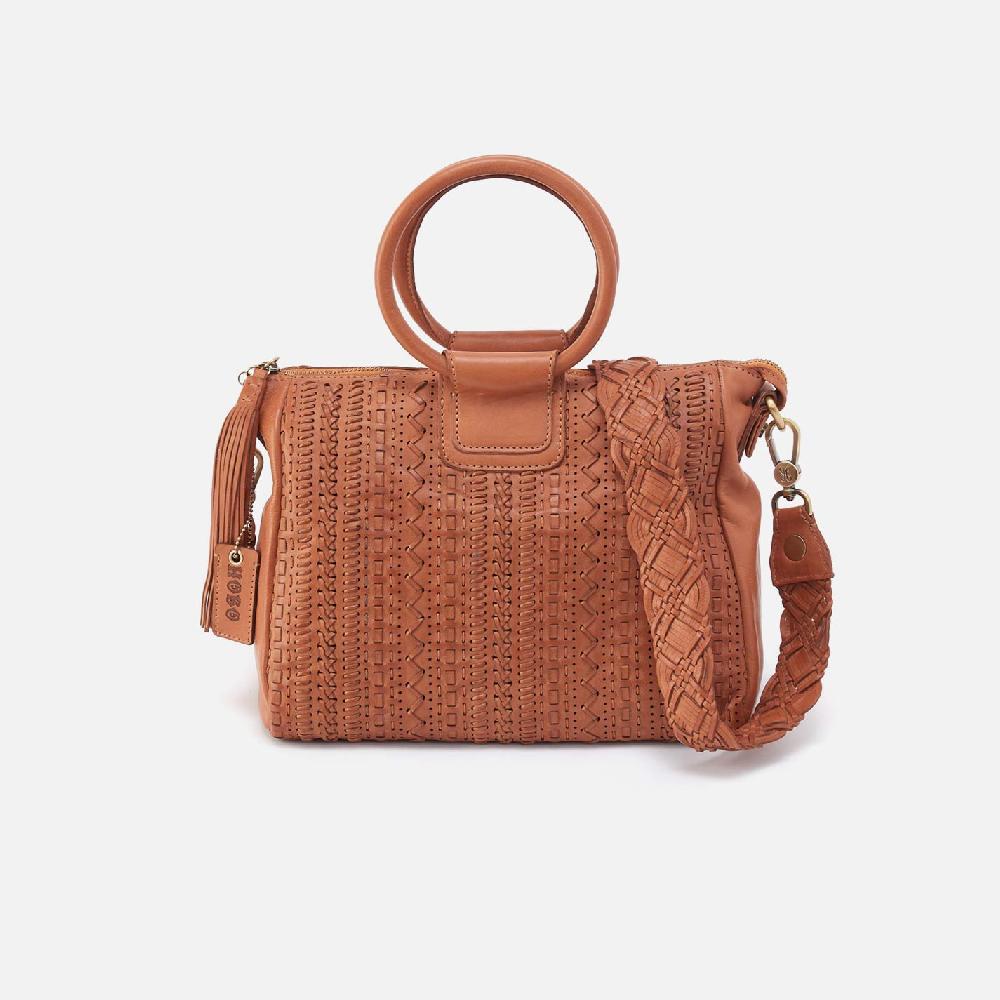 hobo Sheila Medium Satchel Washed Leather| Harvest Wheat
