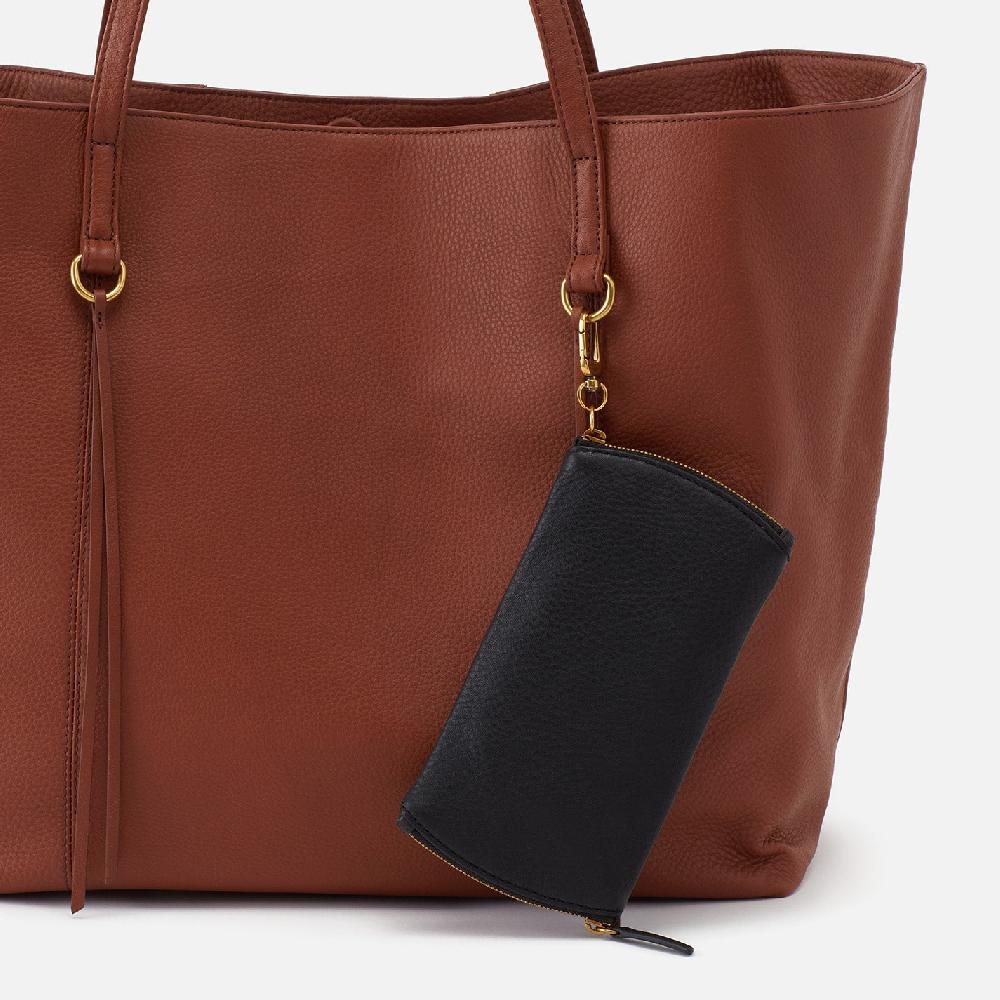 Hobo Spark Double Eyeglass Case Pebbled Leather| Black