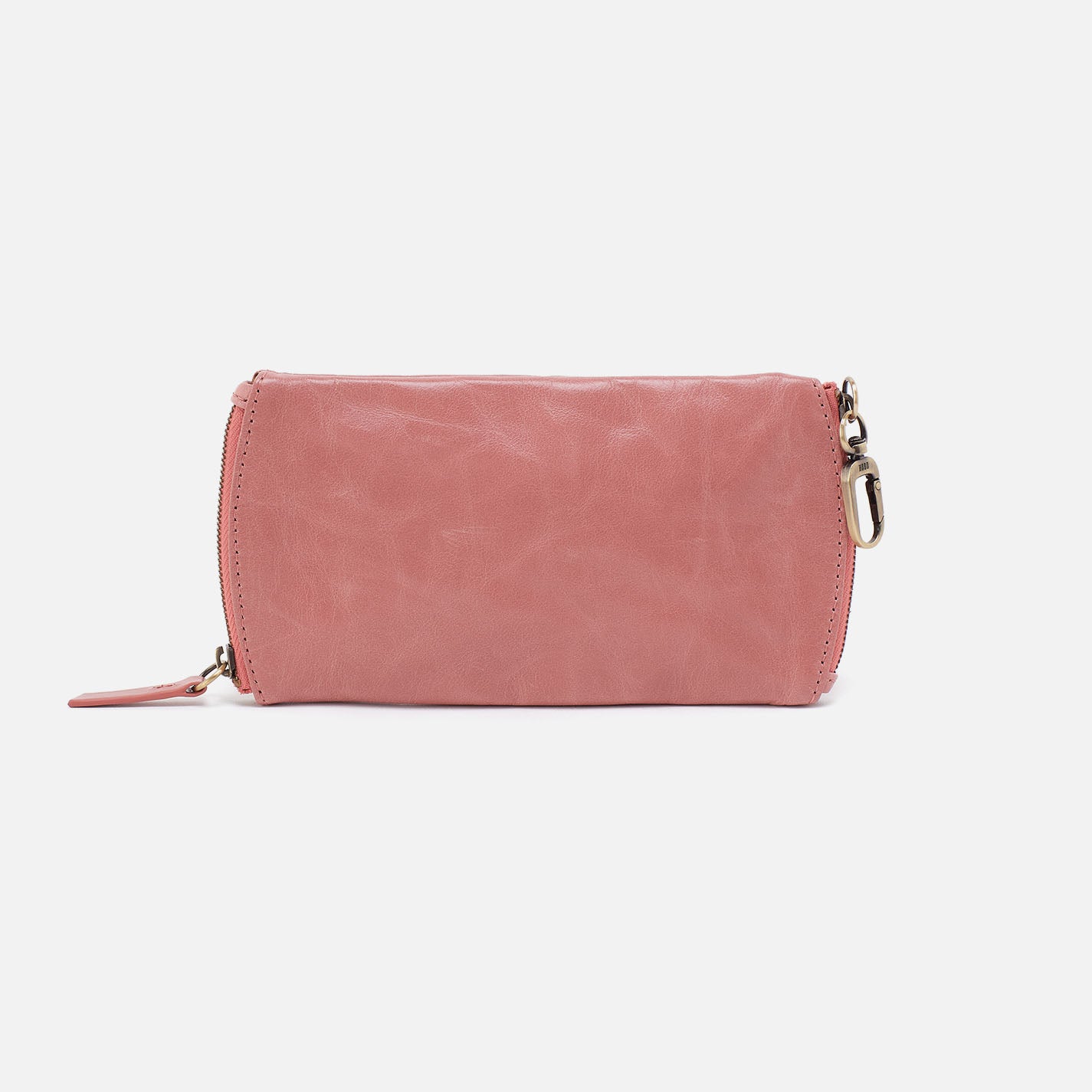 hobo Spark Double Eyeglass Case Polished Leather| Rose