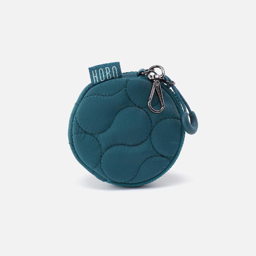 hobo Tag Along Quilted Clip-On CaRefiber recycled nylon| Teal